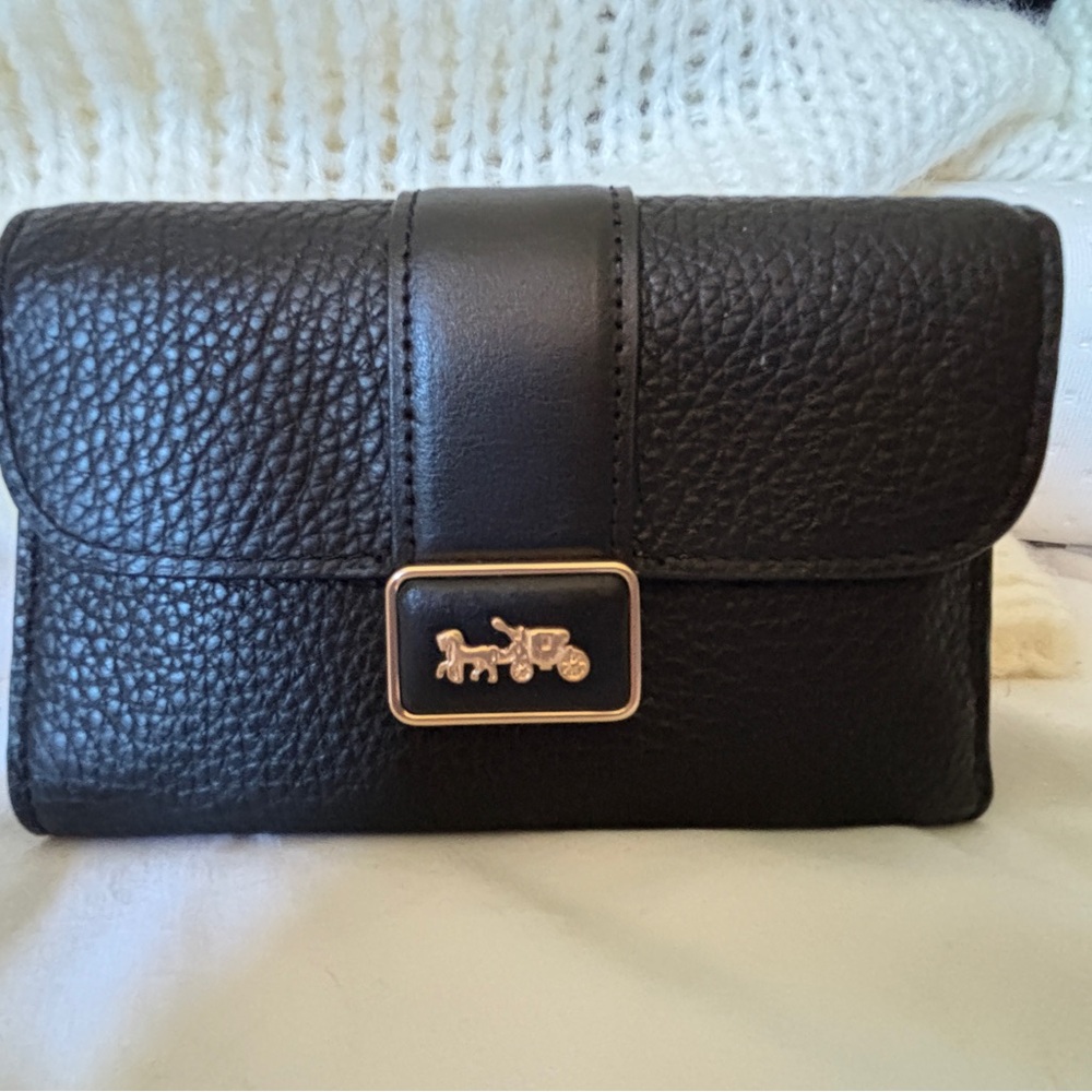 Coach Black Leather Wallet